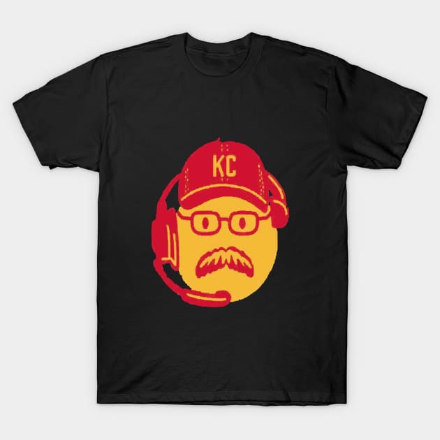 andy reid frozen Mustache T-Shirt by l designs